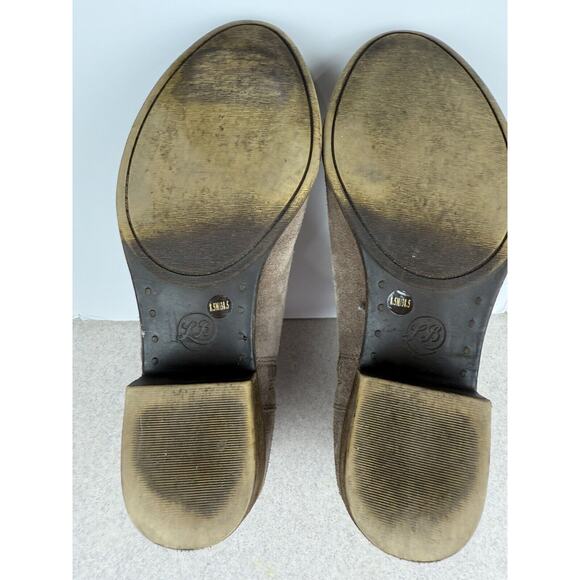 Lucky Brand Women’s Ankle Taupe Tan Suede Almond Toe Booties Size 8.5 - Picture 10 of 10